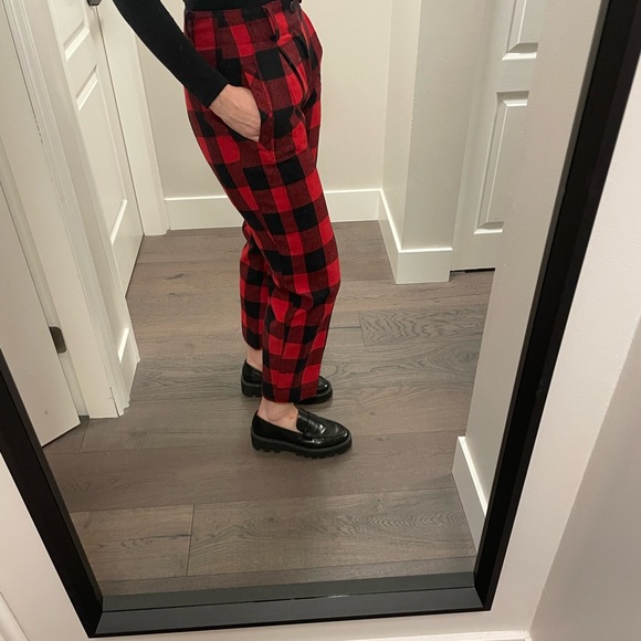 Vintage Buffalo plaid 100% wool trousers - Picture 12 of 14